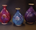 3 small vases